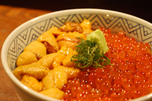 （選定料理）うに・いくら丼