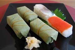 （選定料理）柿の葉寿司