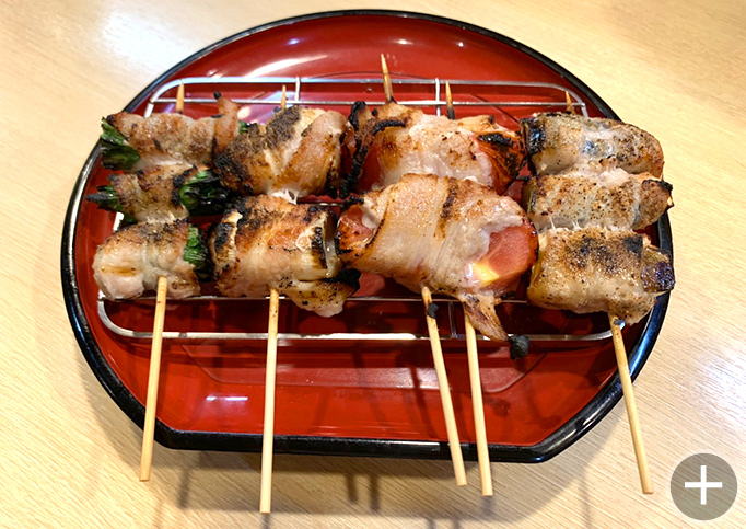 栃木野菜の肉巻き串