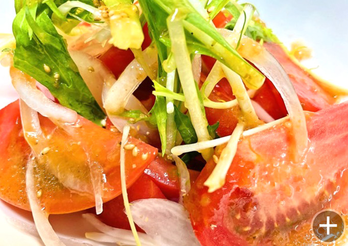 栃木県リコまるトマトのサラダ